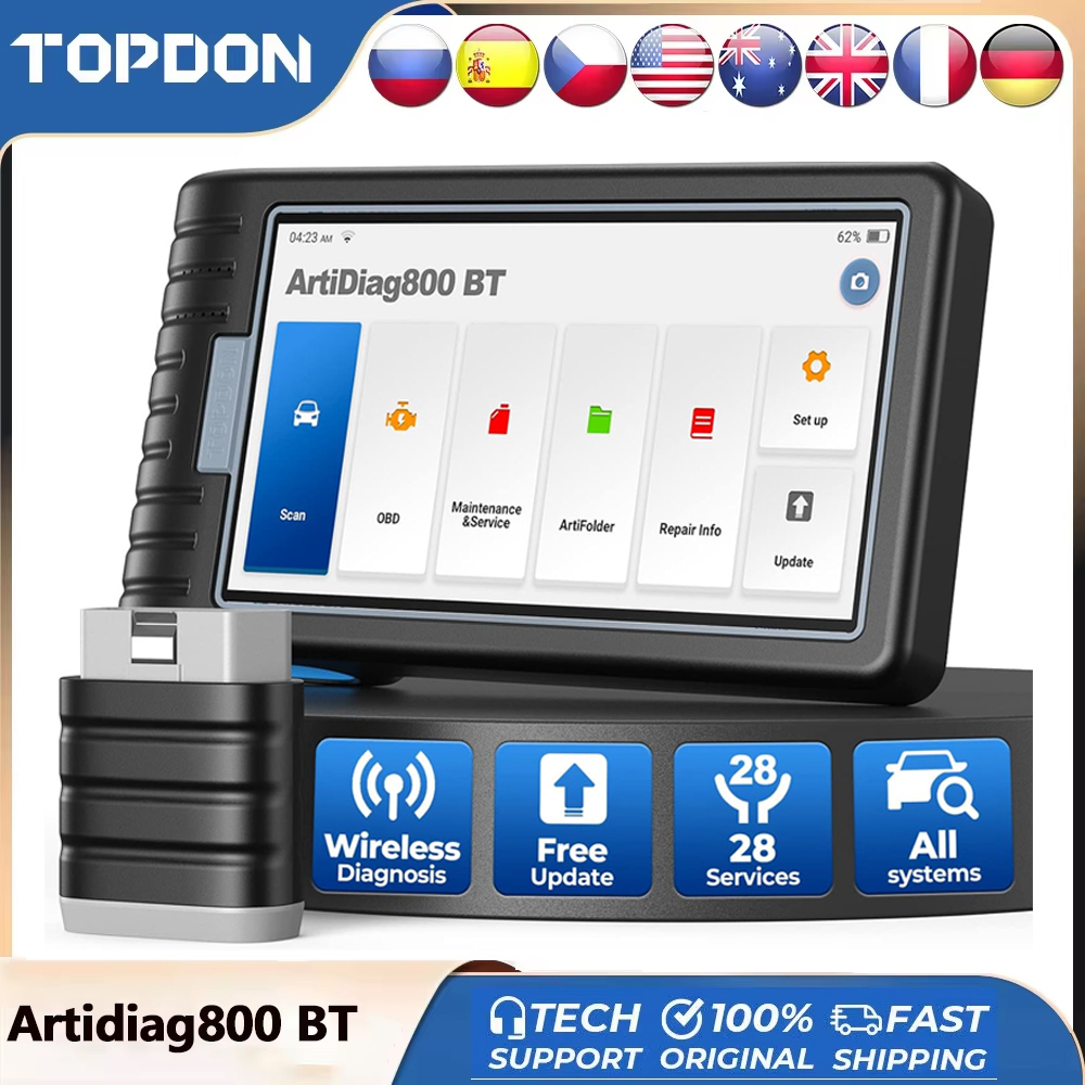 Topdon Tc001 Thermal Camera - TOPDON ArtiDiag800 BT Strumento Diagnostico per