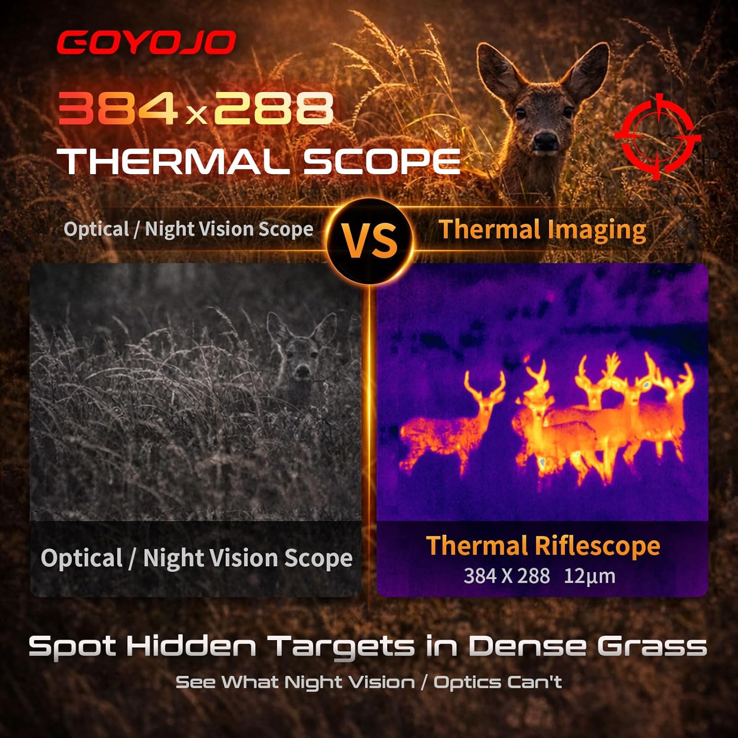 Hunting Thermal Imaging Scope - Visore Termico GOYOJO 384x288 con Portata